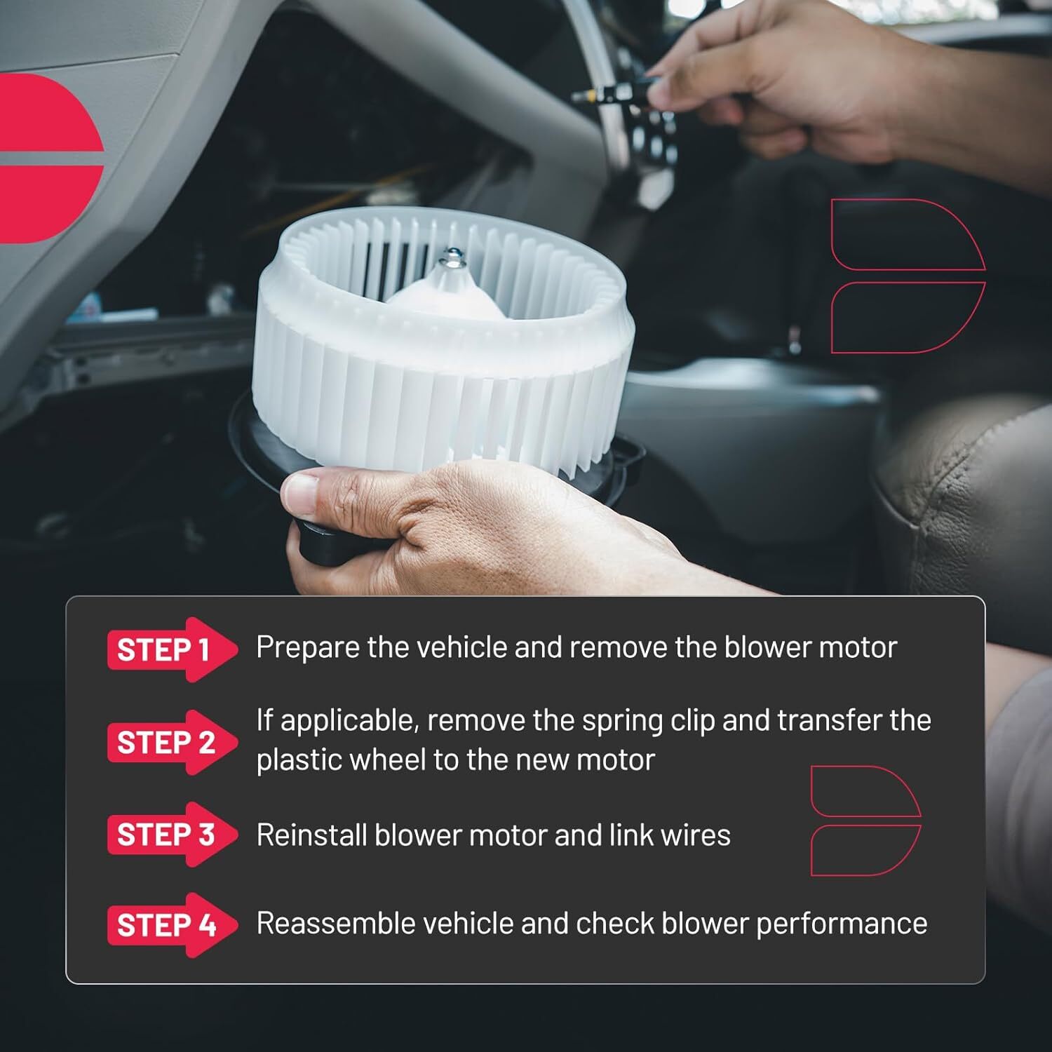 A/C Heater Blower Motor Fan for 2012-2017 Hyundai Azera 11-16 Hyundai Elantra