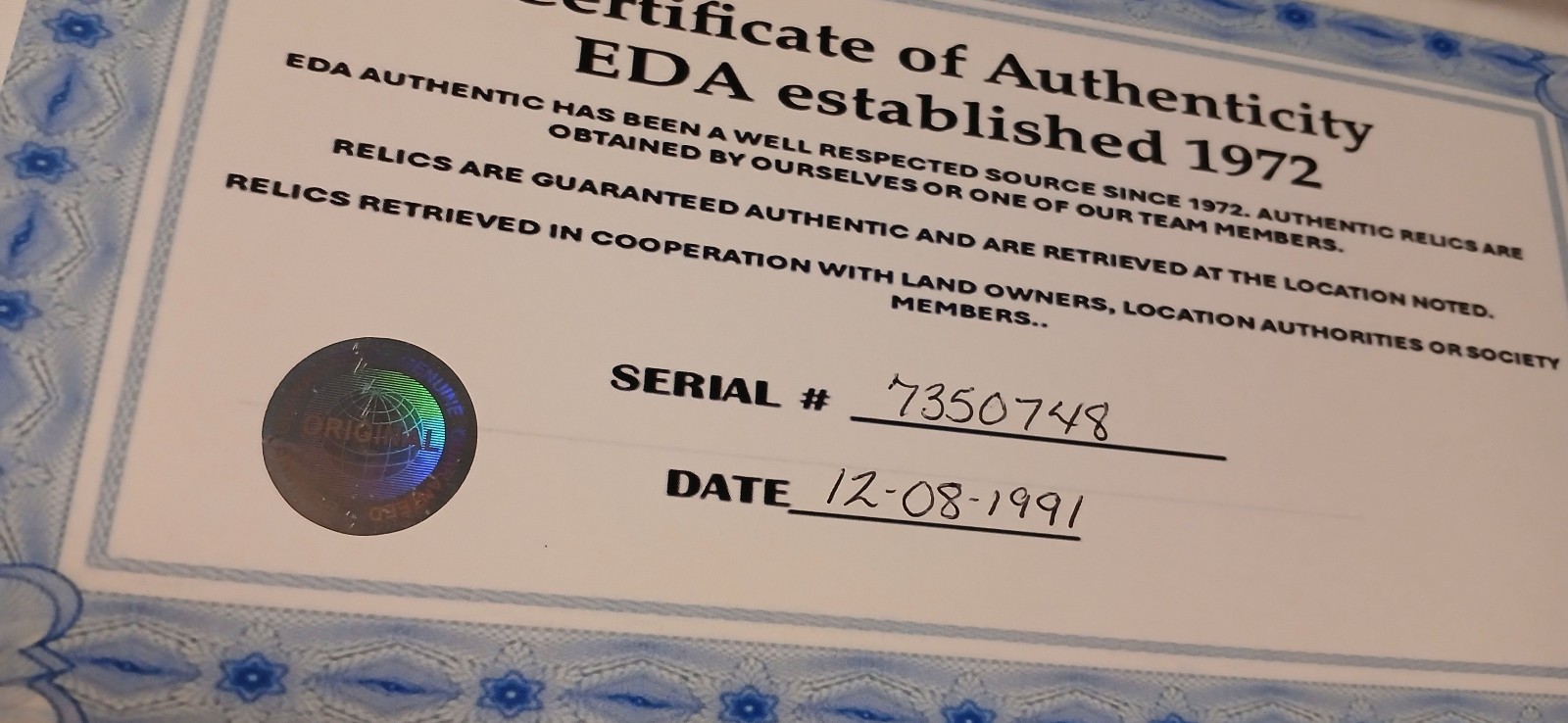 Authentic Marilyn Monroe Hair Strand Lock Relic Collectible With COA Norma Jeane