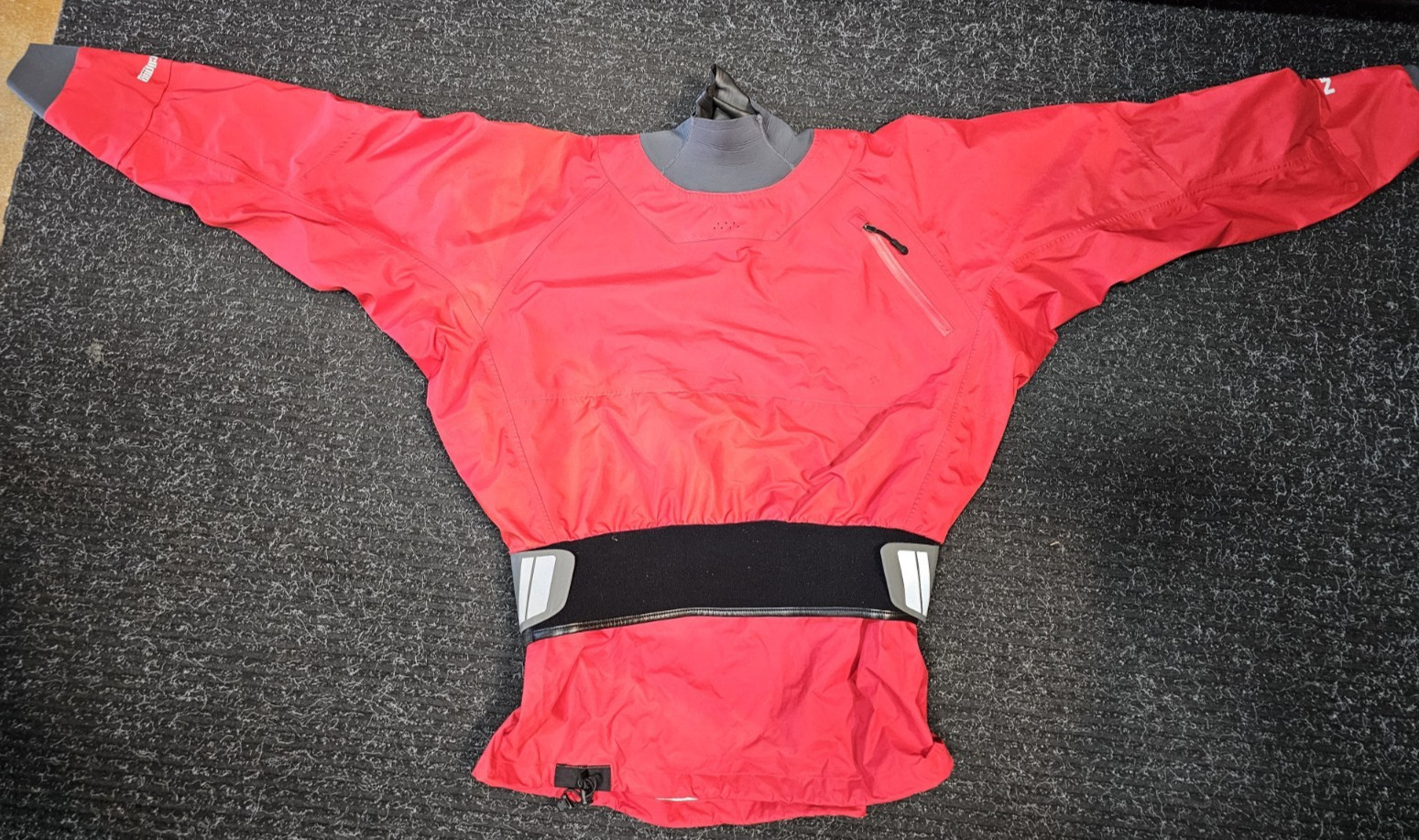RED NRS FLUX ECLIPSE FOUR LAYER DRY TOP, SIZE XXL, BELT, FREE SHIPPING