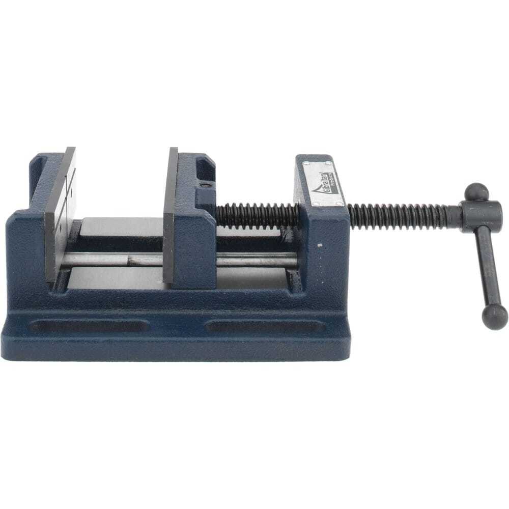 Gibraltar Low Profile Drill Press Vise, 4" Jaw Opening x 1-1/2" Throat Depth