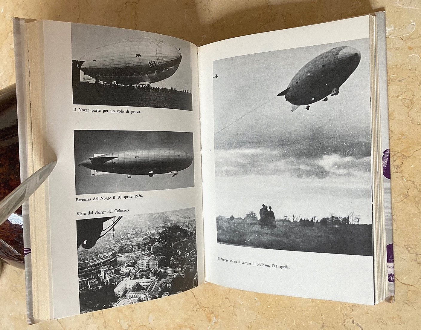 ARCTIC EXPL. ALI SUL POLO Storia della conquista aerea SIGNED U. NOBILE BOOK