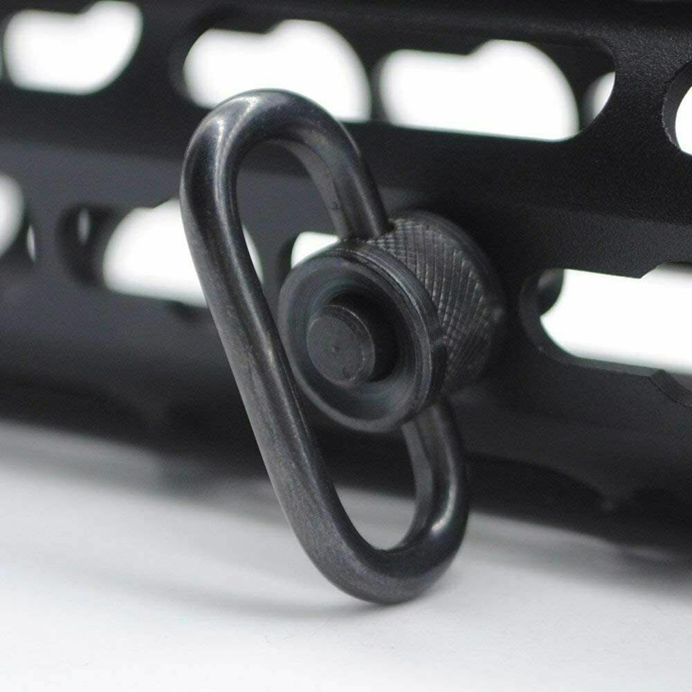 2Pack QD Tactical Push Button Sling Swivel Mount Adapter For Shotgun Gun & Rifl