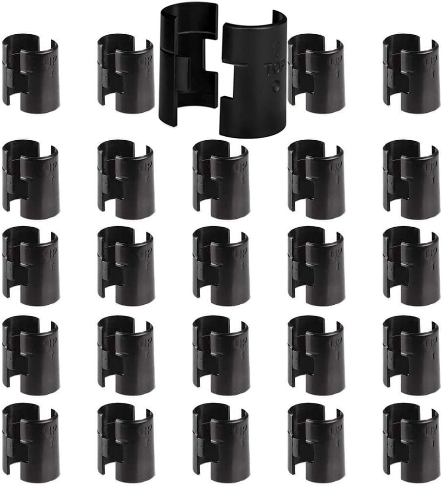 Wire Shelf Clips, Wire Shelving Shelf Lock Clips 25 Pairs 50 Pieces for 3/4"Post