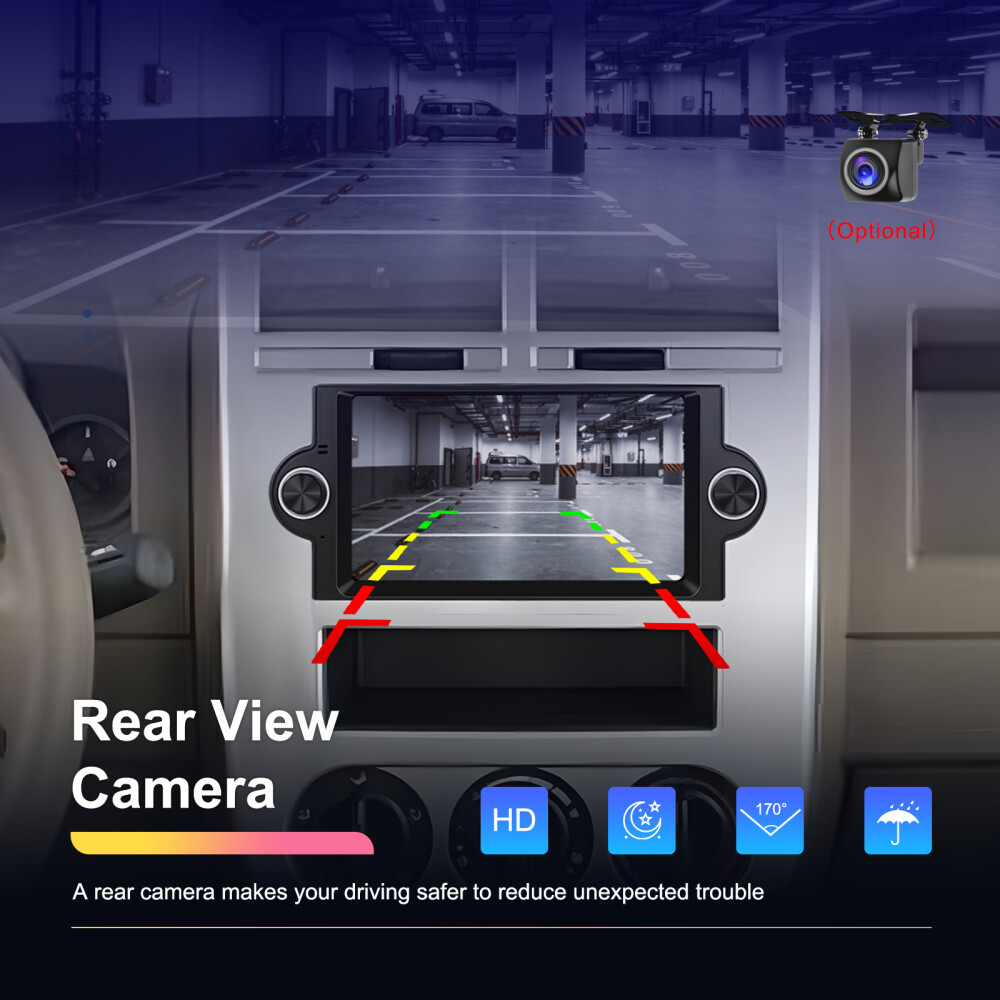 For 2006 2007 2008 DODGE RAM 1500 2500 3500 CarPlay Android 13 Radio GPS SWC