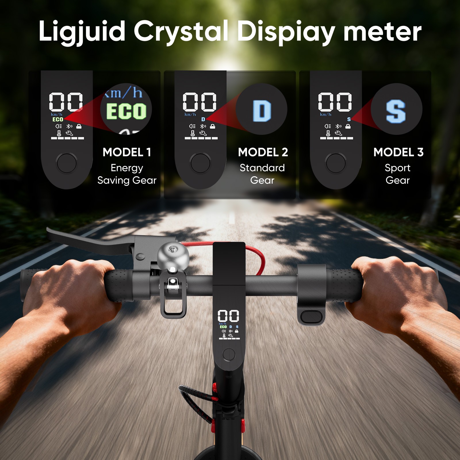 500W Commuter Electric Scooter For Adult 19MPH 20 Mile Range 8.5" Solid Tires