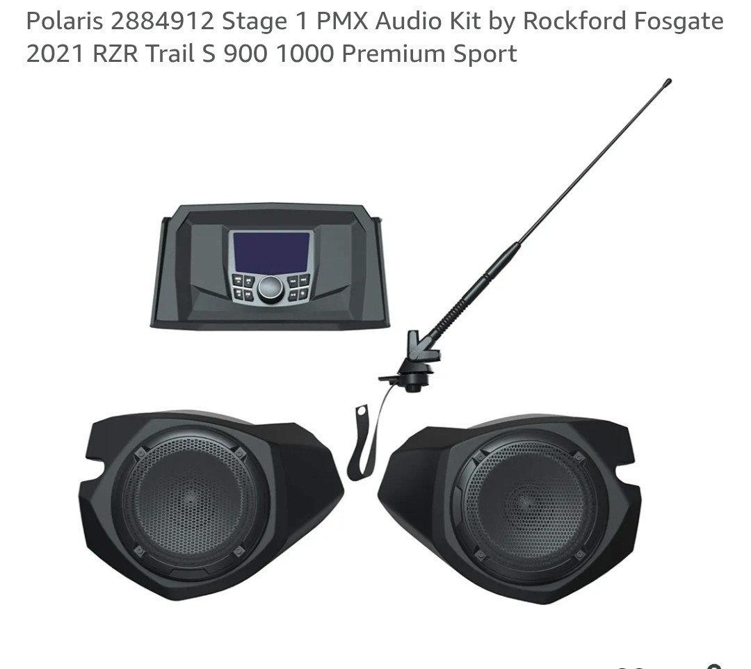 Polaris 2884912 Stage 1 PMX Audio Kit by Rockford Fosgate 2024-2026 RZR Trail S