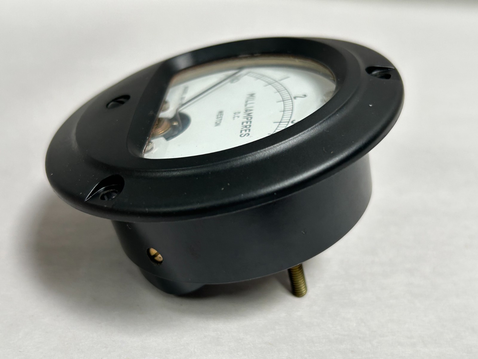 UNUSED Vtg Simpson Model 301-57 0-5 Milliamperes DC Pamel Meter Gauge (A10)