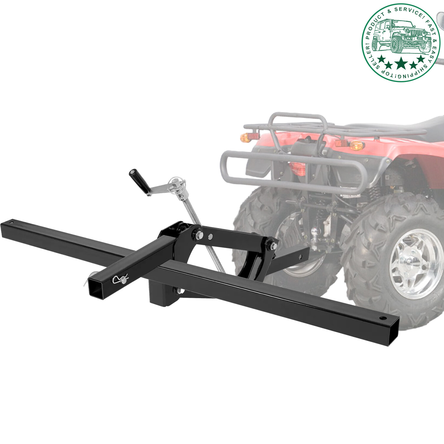 Manual Quick Implement Outside Lift 50 Inches For ATV/UTV Field Work 2" Receiver