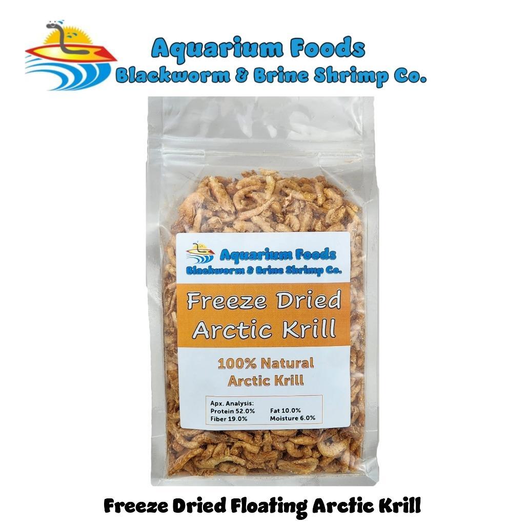 KRILL, FREEZE DRIED SUPERBA KRILL FROM ANTARCTICA . GREAT FOR FISH, TURTLES, KOI