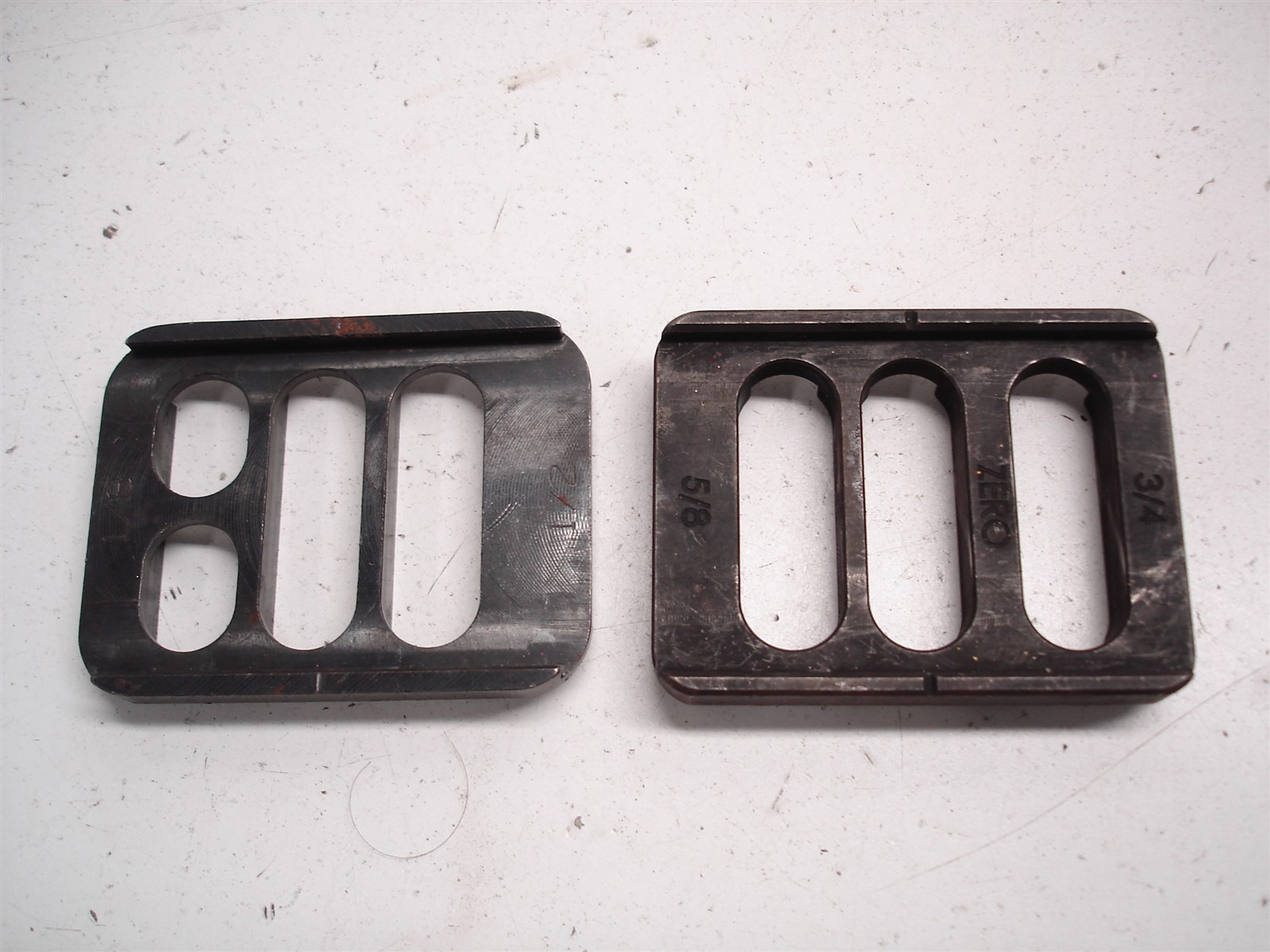 77 NASCAR LOWER CONTROL ARM ECCENTRIC SLUGS & POCKET SLUG PLATES - STEEL & ALUM