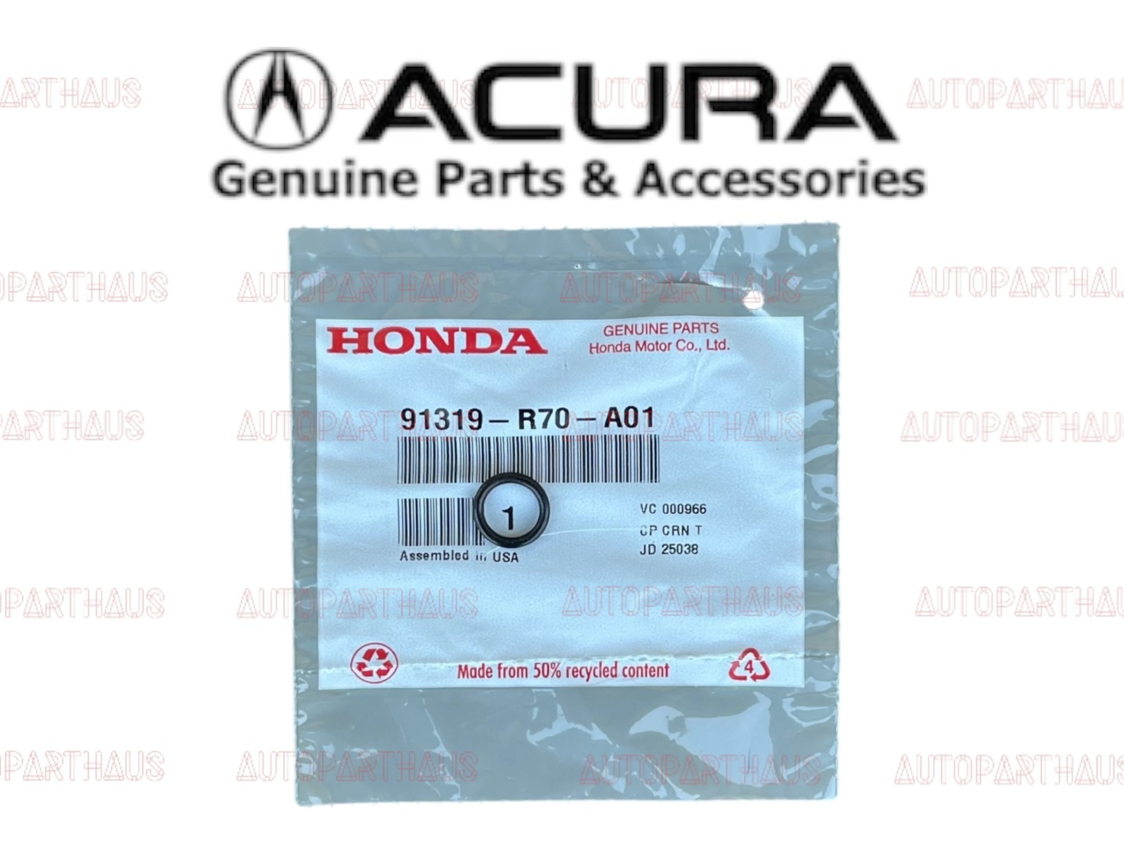 07 - 13 ACURA MDX V6 OIL PUMP SEAL RESEAL KIT GENUINE OEM