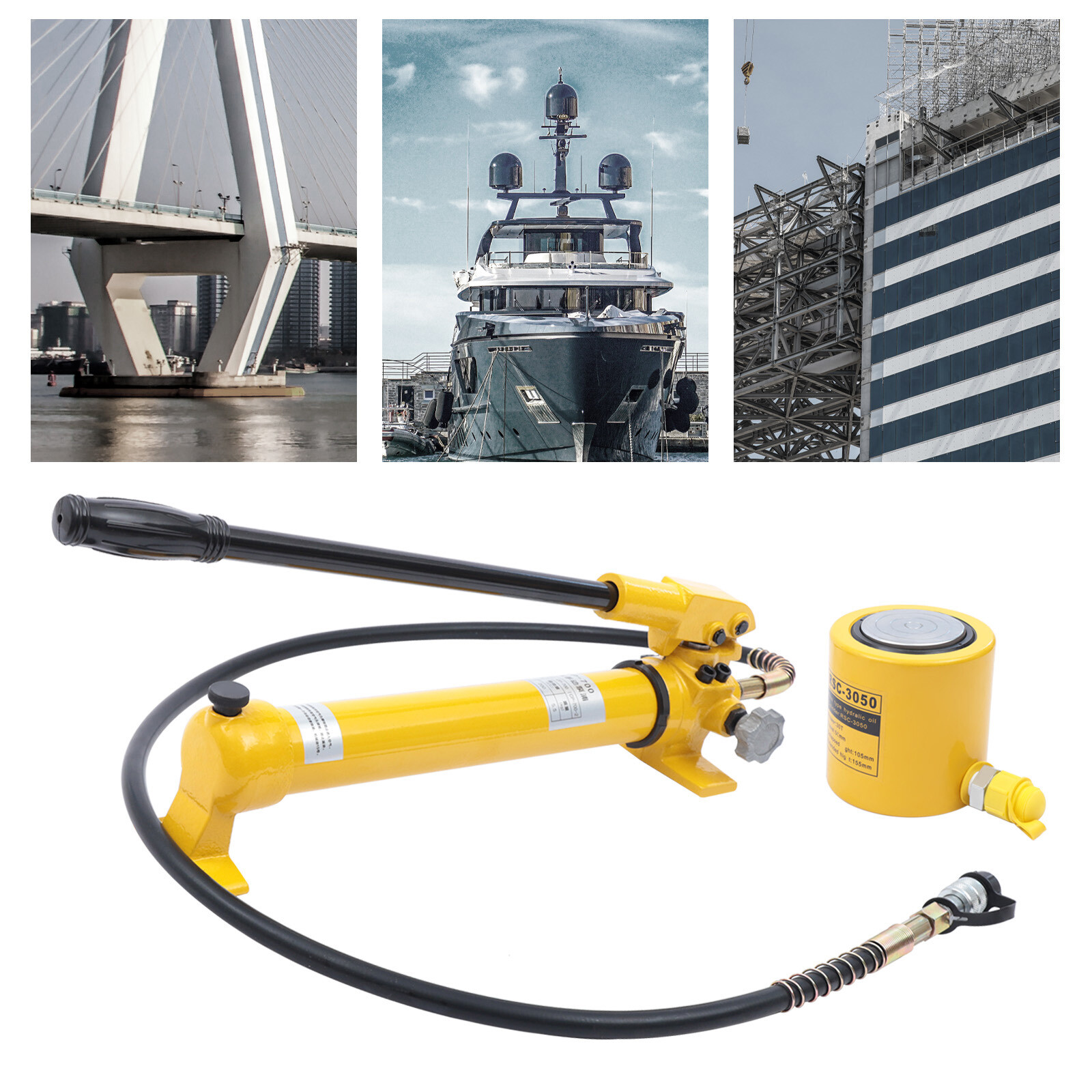 30 Ton Hydraulic Jack Porta Power Repair Kit Auto Shop Tool Lift Ram + Hand Pump