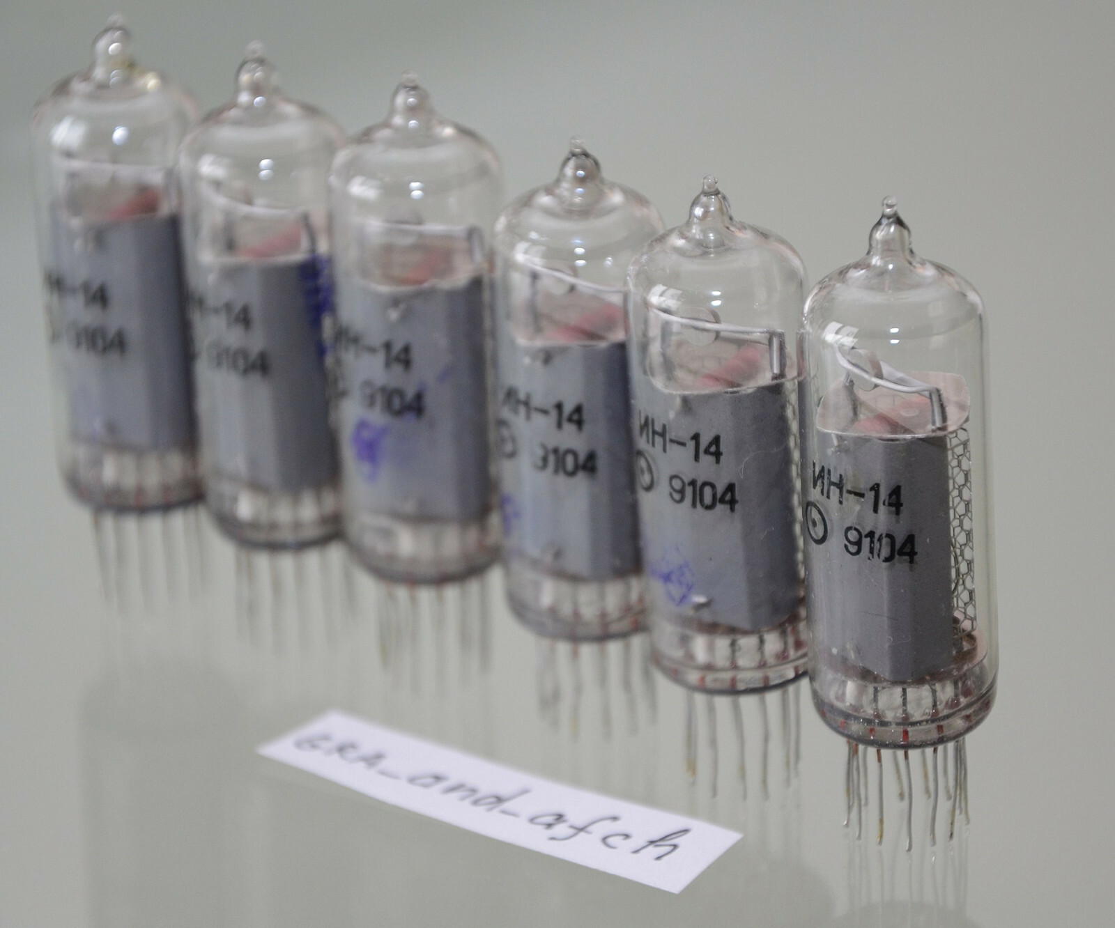 IN-14 Nixie Tubes UNUSED TESTED [6 pcs SET] FAST DELIVERY UPS 3-5 Days