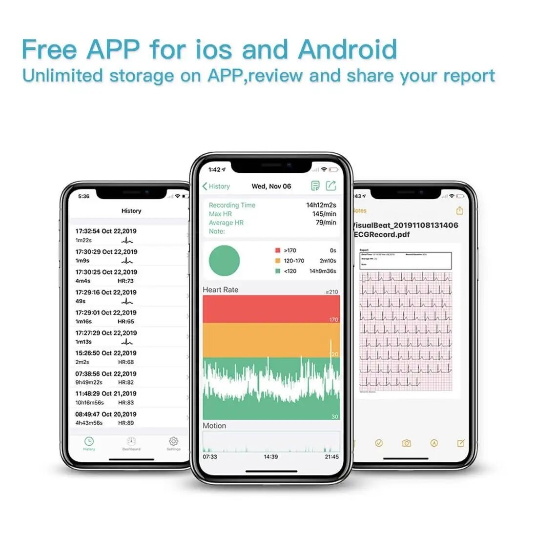 ANT+ Bluetooth Heart Rate Monitor Vibration Alert Rate Tracking Up To 24h