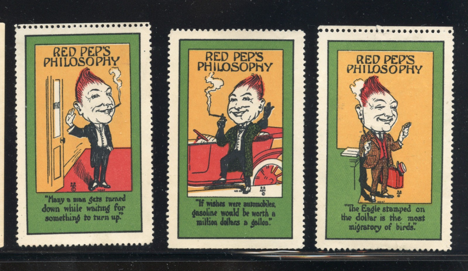 Poster Stamp/Cinderella: Red Pep's Philosophy x3