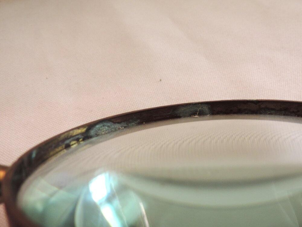 Large Vintage Brass Horse Head Stone Handled Desk Magnifying Glass 11"