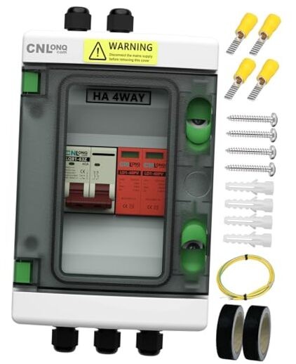 Solar Disconnect Switch 40 Amp DC 500V Circuit Breaker with 500V 40A 1in 1out