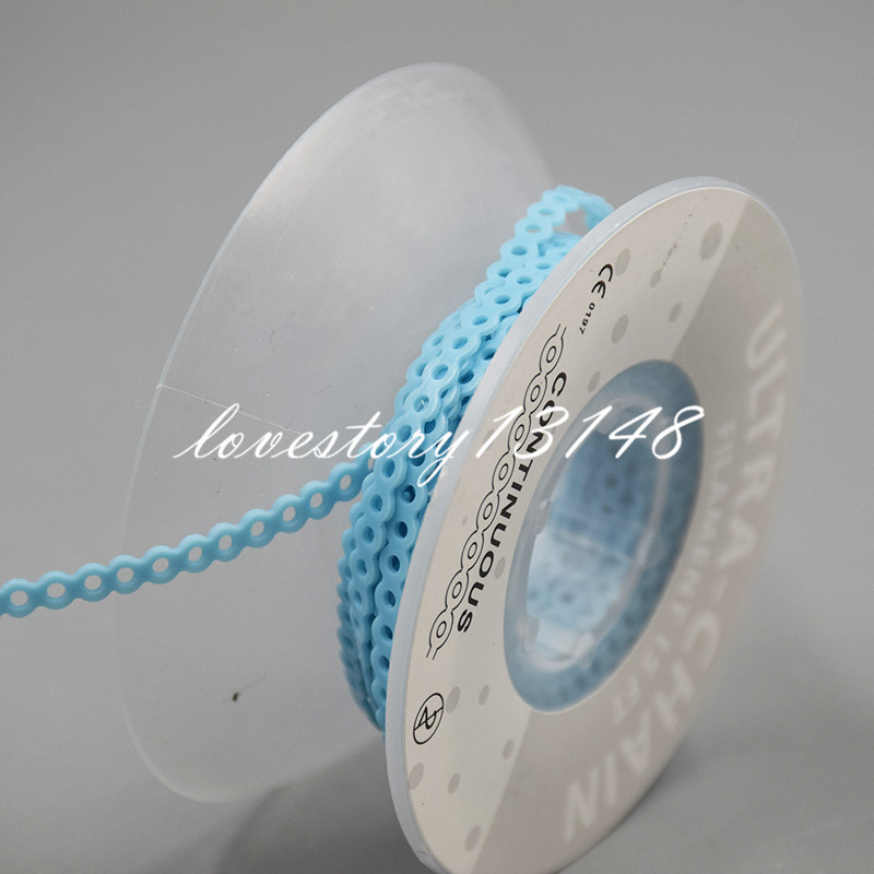 Dental Ortho Elastic Ultra Power Chain Rubber Braces Bands Long/Short/Continuous