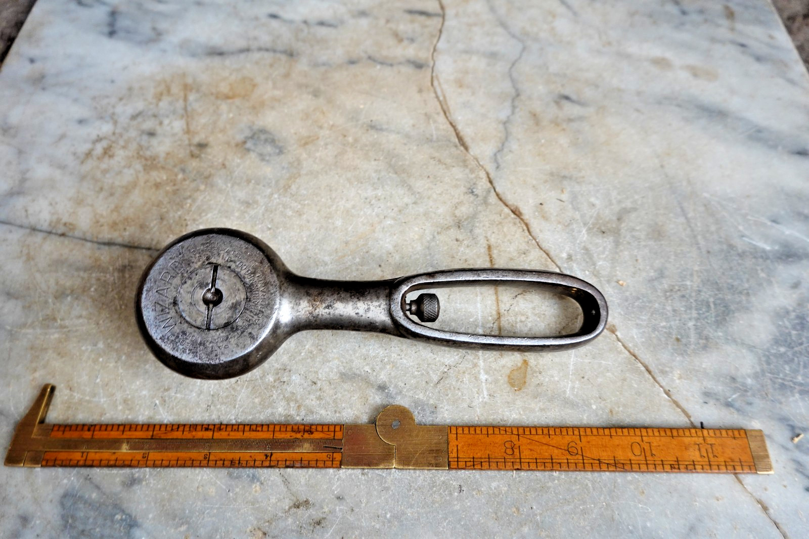 Antique "WIZARD" ADJUSTABLE RATCHET WRENCH PAT MAY 21 1907 Mechanic Railroad