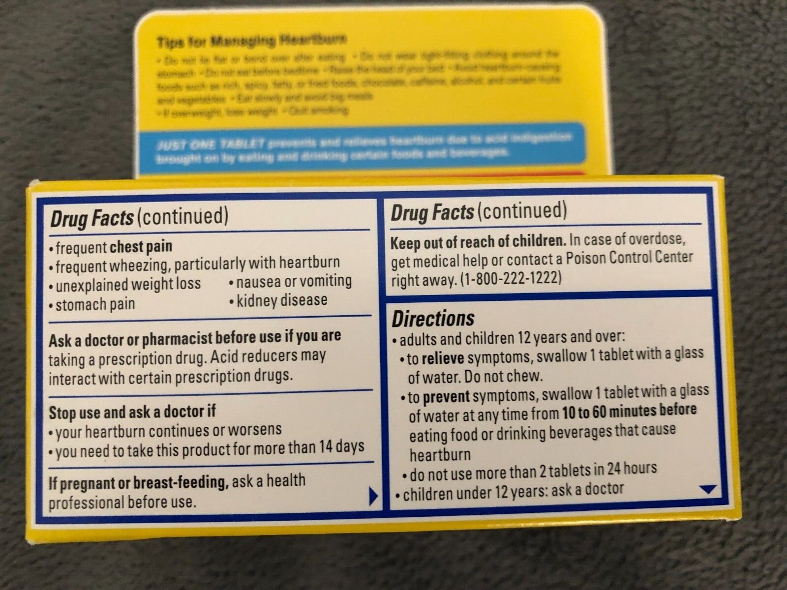 New Lot Of Two 75 Count Boxes Pepcid AC Maximum Strength Heartburn EXP 6/2028