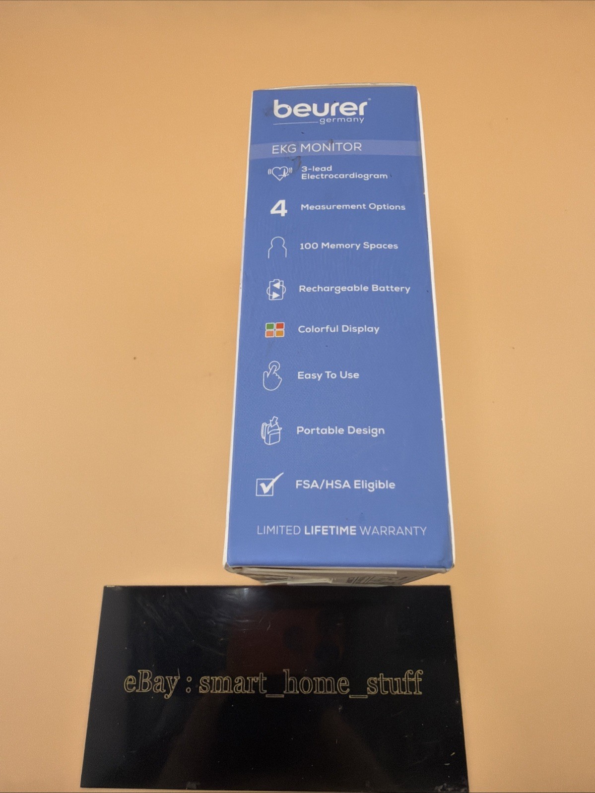 beurer EKG Monitor Cardio Companion Real Time Results ME75 Bluetooth Brand New!