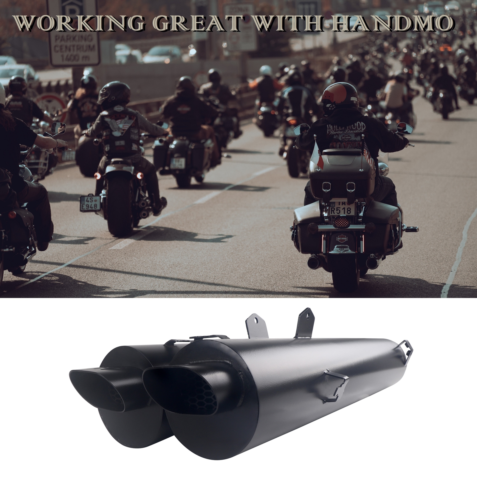 4.0'' Slip On Mufflers for H.o.n.d.a 2018-Up Goldwing GL1800 Exhaust, Upgrading