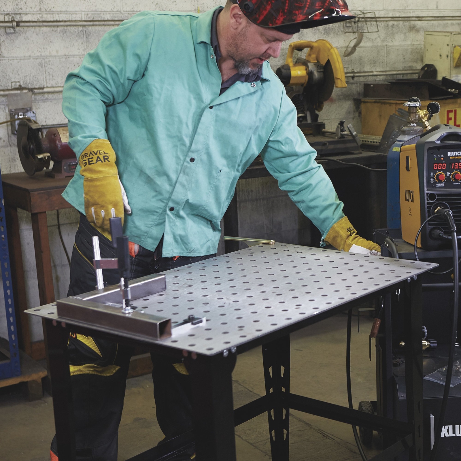 Klutch Welding Table Clamp Kit, 4-Pcs.