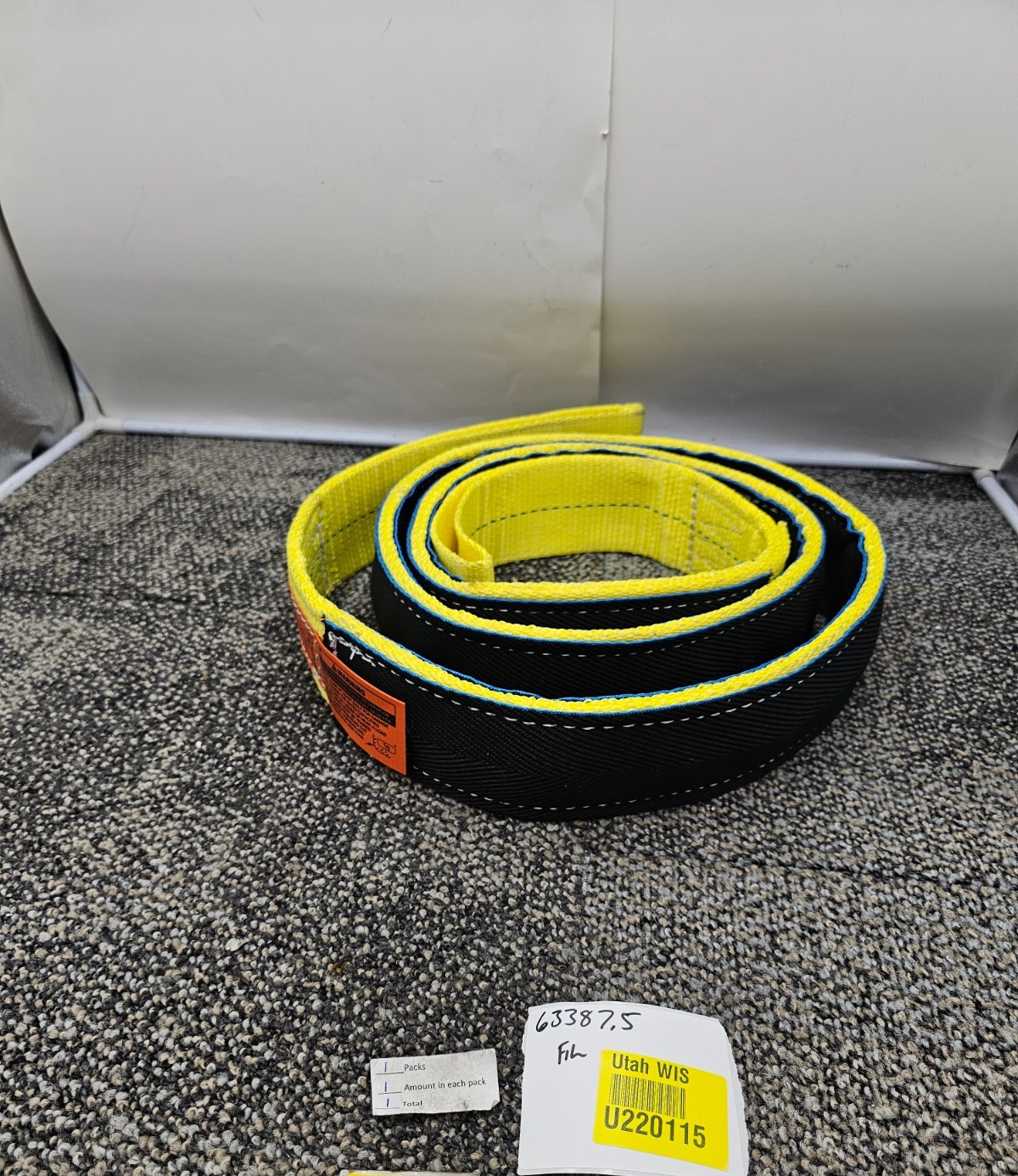 LIFTALL WEBMASTER POLYESTER LIFTING SLING 9' 6" LONG 3" WIDE 8800 LBS VERTICAL