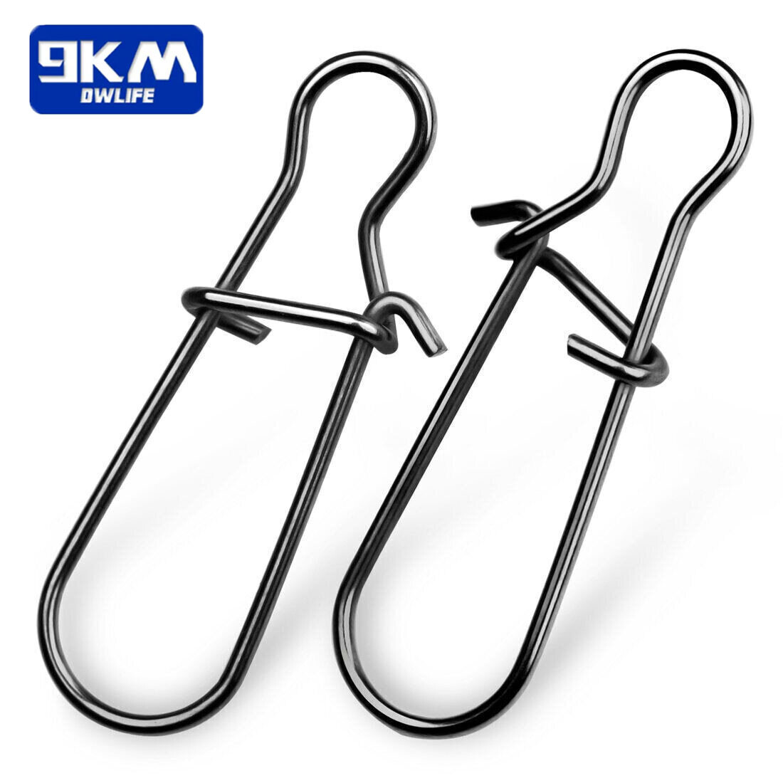 50~200Pcs Duo-Lock Fishing Snap Fastlock Clips Stainless Lure Connector 8-220LB