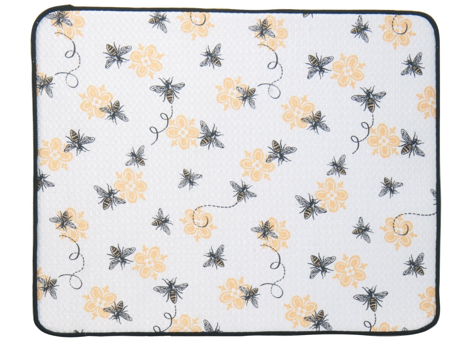 QUEEN BEE Microfiber Countertop Dish Drying Mat, Machine Washable by Kay Dee