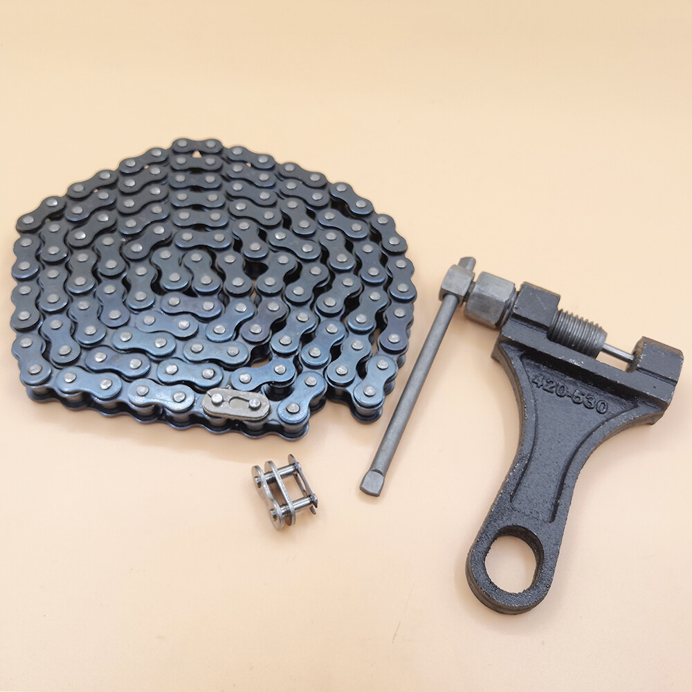 420 Chain 132 Link & Chain Breaker for 110cc 125cc Dirt Pit Bike Quad TaoTao ATV
