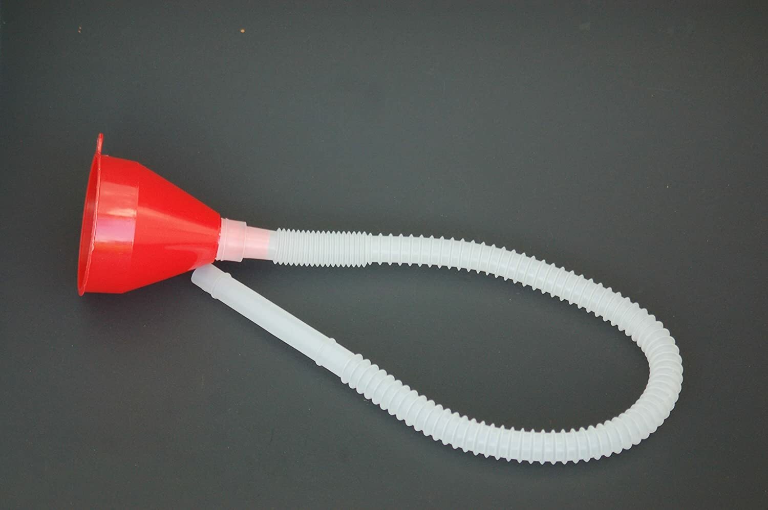 26" LONG FLEXIBLE PLASTIC FUNNEL Transmission Filler USA Stock Gas Oil Hose Tube