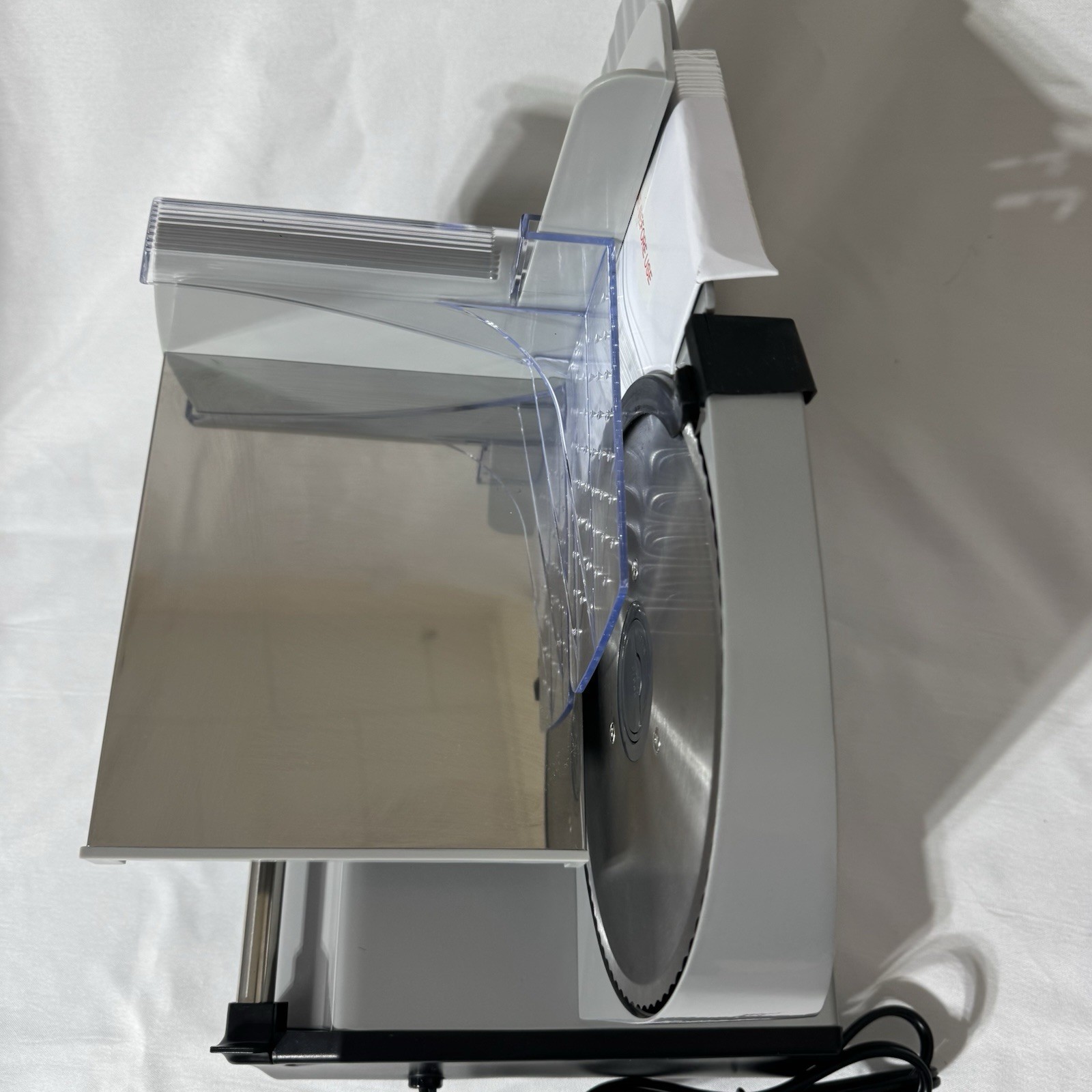 NESCO Stainless Steel 7.5” Food Slicer Adjustable Thickness Silver FS-200 TESTED