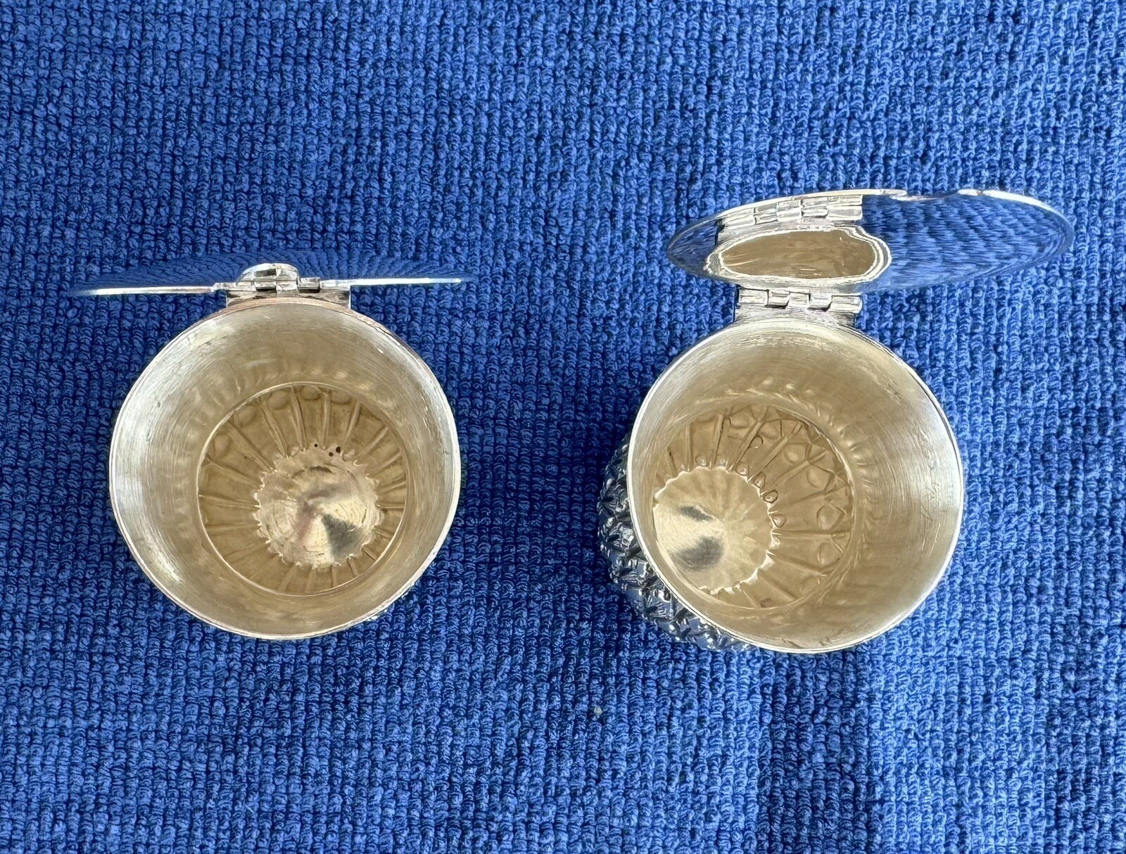 82 Grams Sterling Silver 1912 Scottish Thistle Cruet English Sheffield Fenton