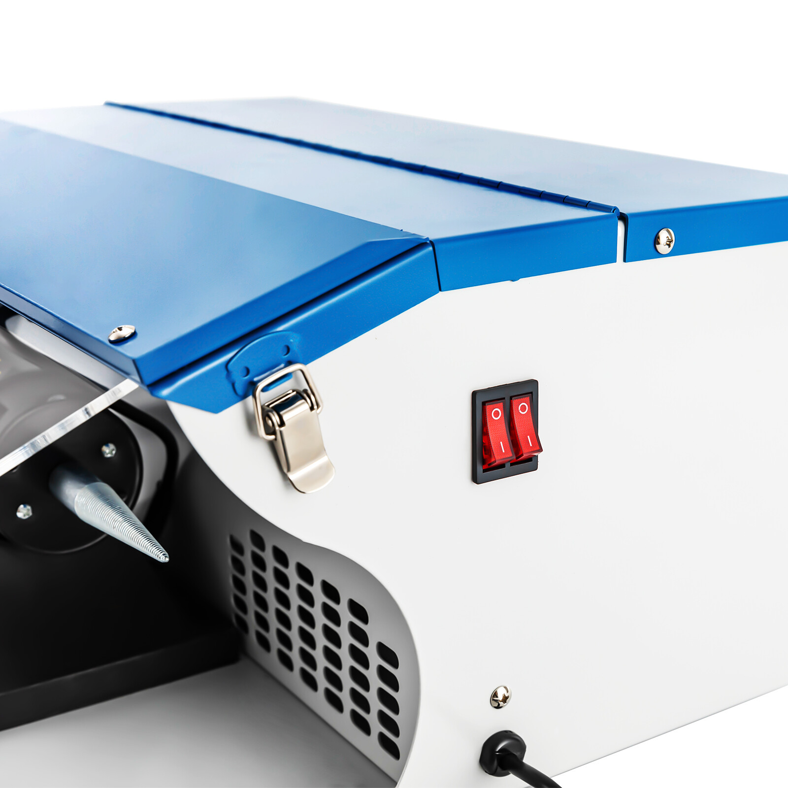 Benchtop Polishing Buffing Machine Jewelry Polisher Dust Collector W/ Light 500W