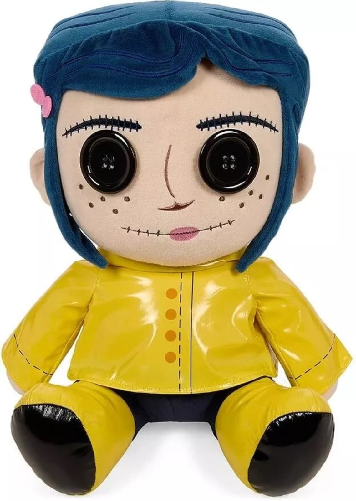 Coraline with Button Eyes Kidrobot by Neca 13 Medium Plush NEW With Tags