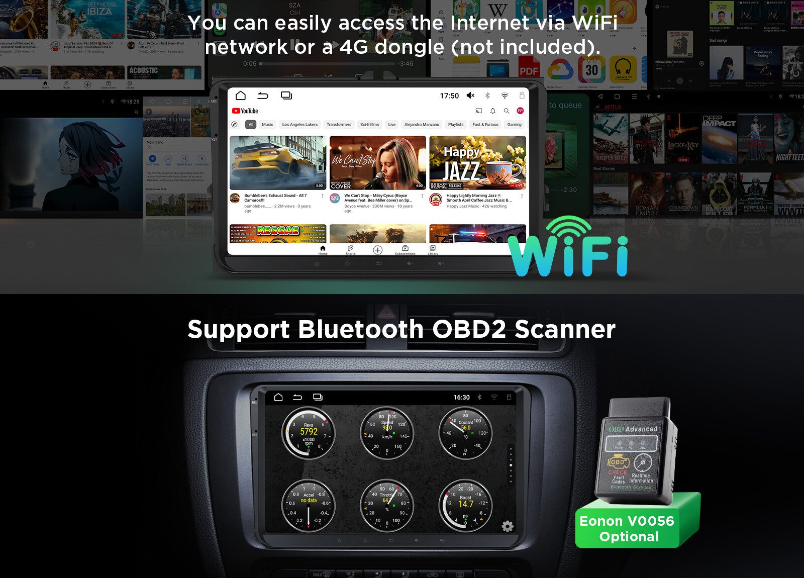 Android 13 Car Stereo Radio GPS Nav Apple CarPlay For VW Volkswagen Jetta Passat