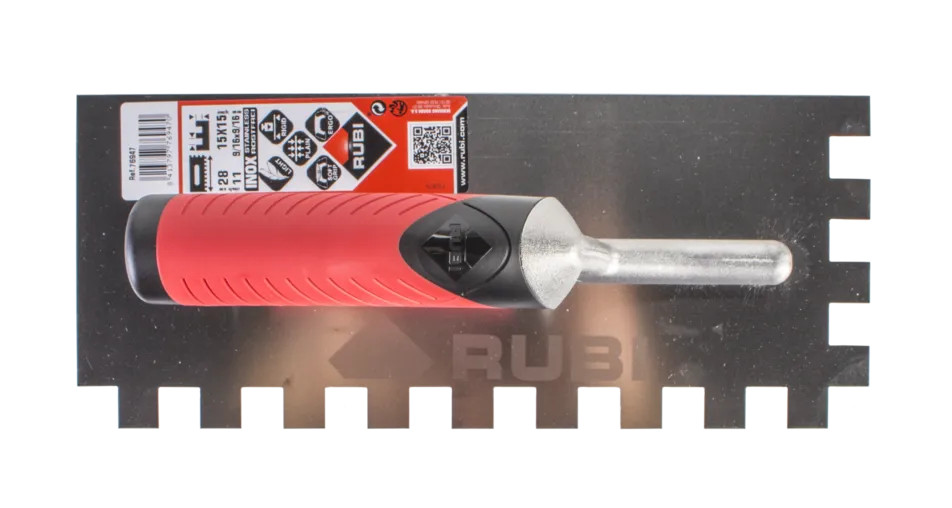 Rubi Stainless Steel Square Notch Trowels