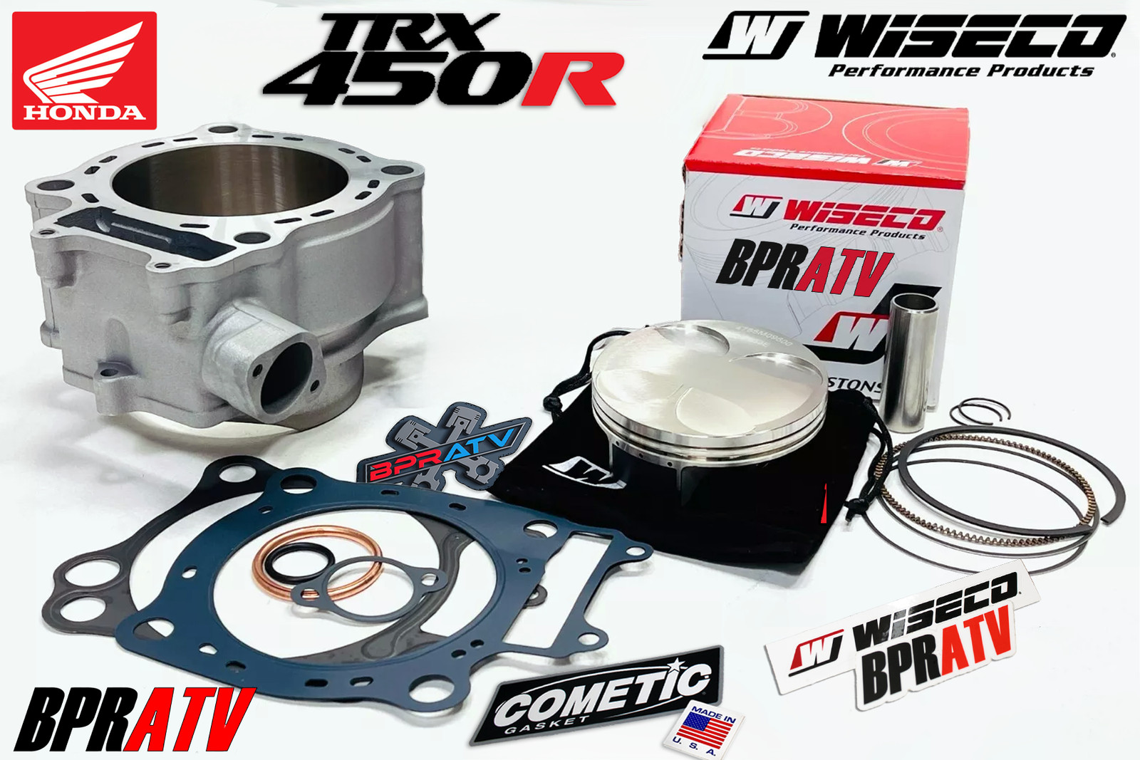 Honda TRX450R 2004–2005 94mm Cylinder Wiseco Piston Cometic Top End Rebuild Kit