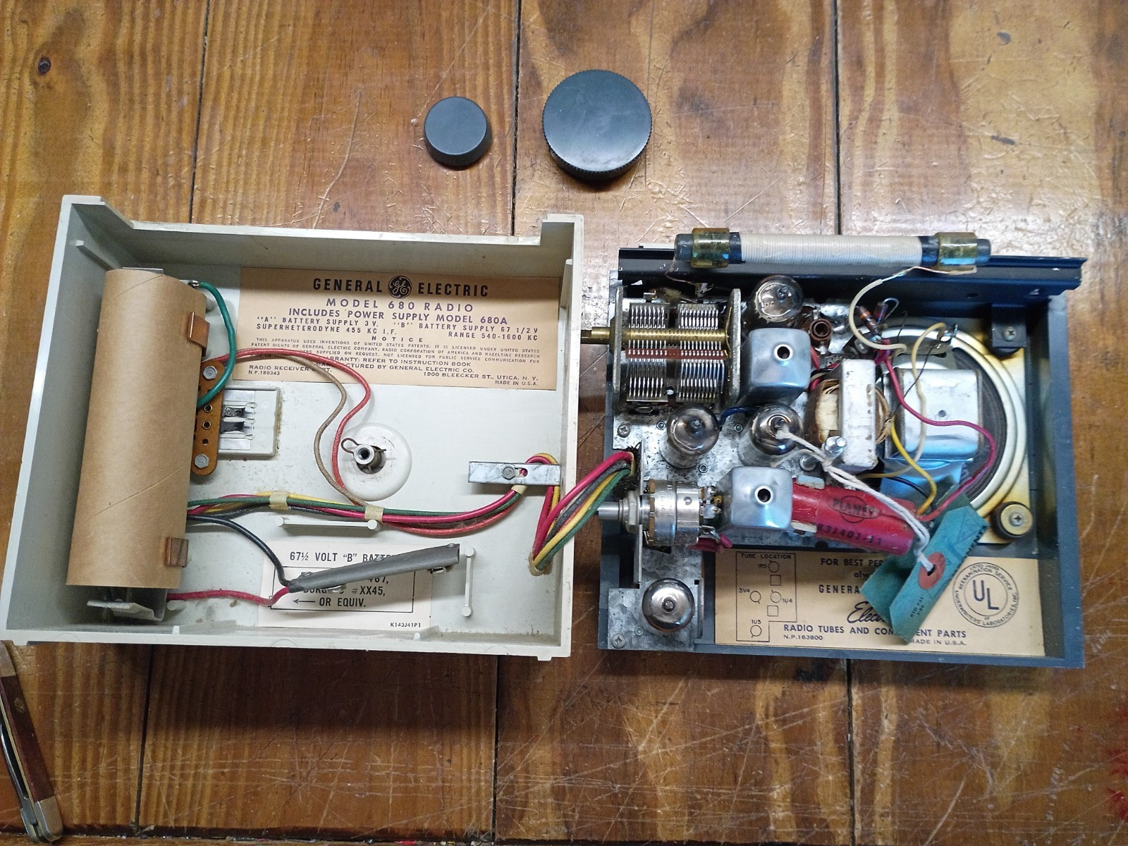 ✨RARE 1955 General Electric Model 680 Convertible Clock Radio - Parts Restore ✨