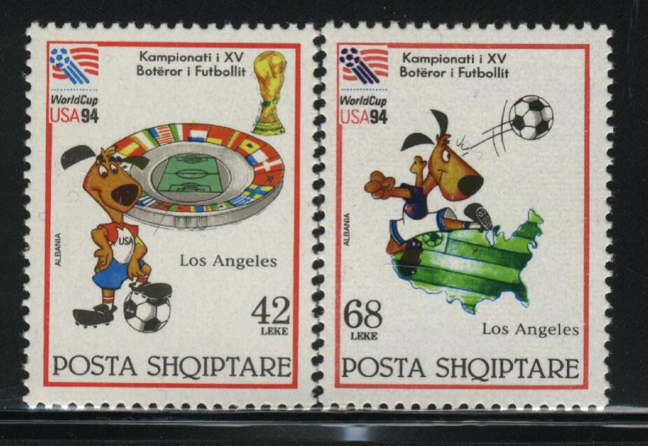 Albania MNH Sc 2450-51  Soccer