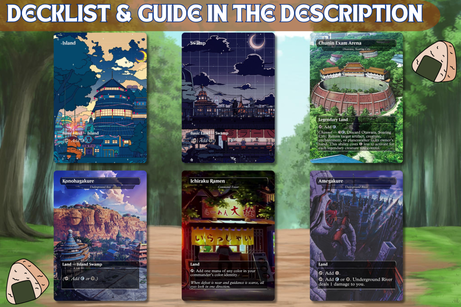 Naruto Ninja Ninjutsu Commander MTG Alt-Art Deck. Ready to Play!