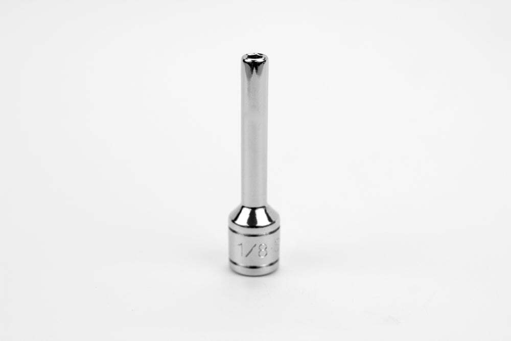 SK Tools 6 Point 1/4-Inch Drive Deep Socket, 1/8-Inch, Chrome (41904)