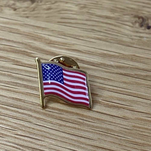 US American Flag Lapel Pin Patriotic USA Pin Made in USA