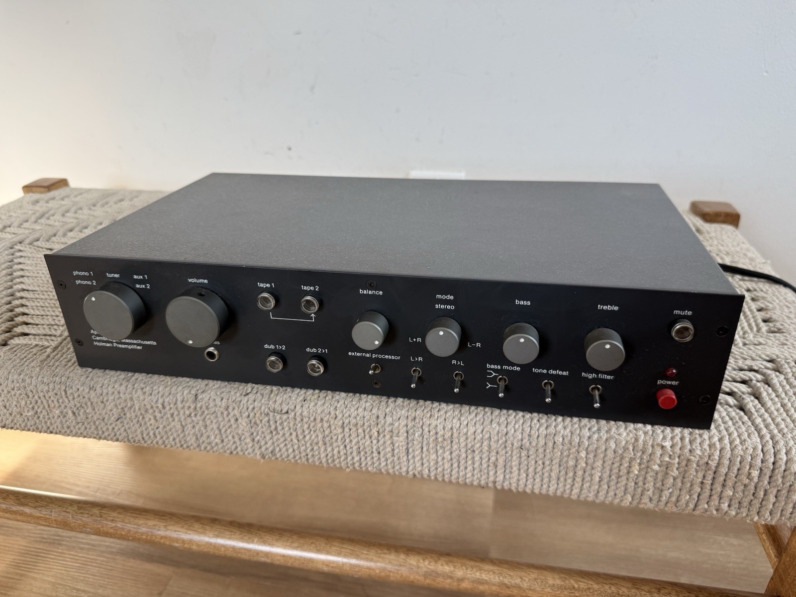 🍊Vintage 1980s Apt Corporation Holman Solid State Preamplifier SOUNDS GOOD!
