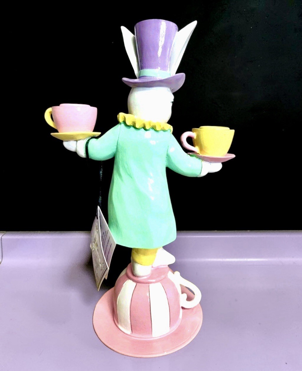 Mad Hatter Easter Bunny MacKenzie Style 13” VIRAL Candle Holder NEW IN BOX