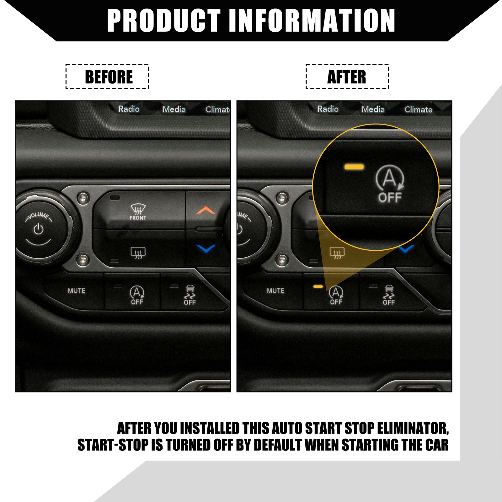 Auto Start Stop A-Off Cable ONE Custom For Subaru Forester Crosstrek 2019-2023