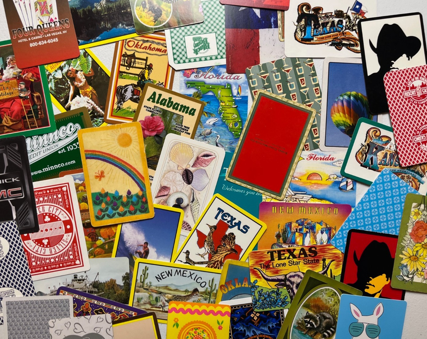 50 Random Vintage to Modern Playing Cards for Junk Journaling Single Swap Card