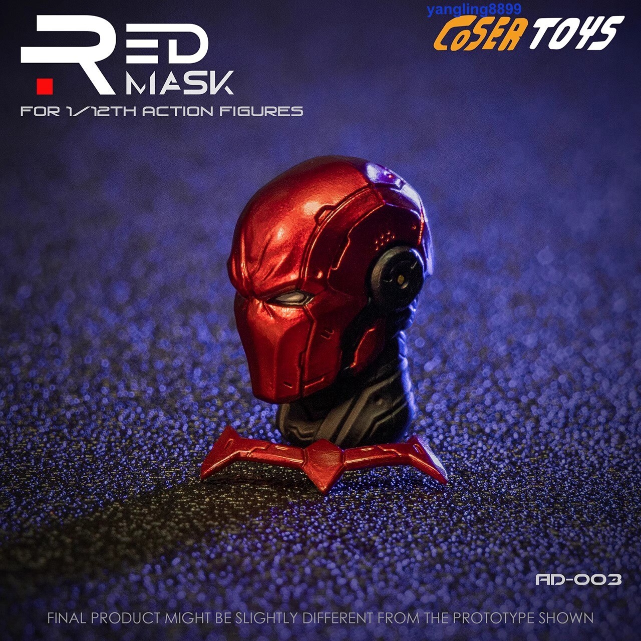 US! COSER TOYS Red Hood Jason Todd 1/12 Head Carving Action Figure Toy Head kits