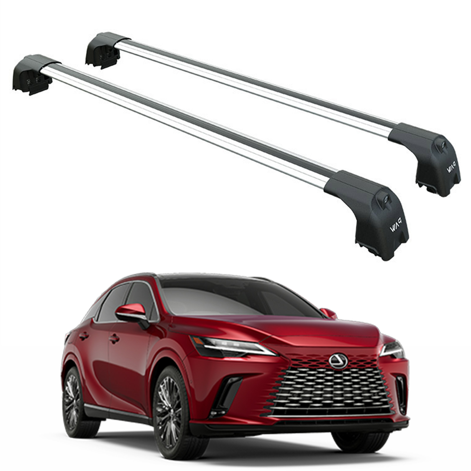 For Lexus RX 2022-2025 Roof Rack Cross Bars Flush Rail Fix Alu Silver
